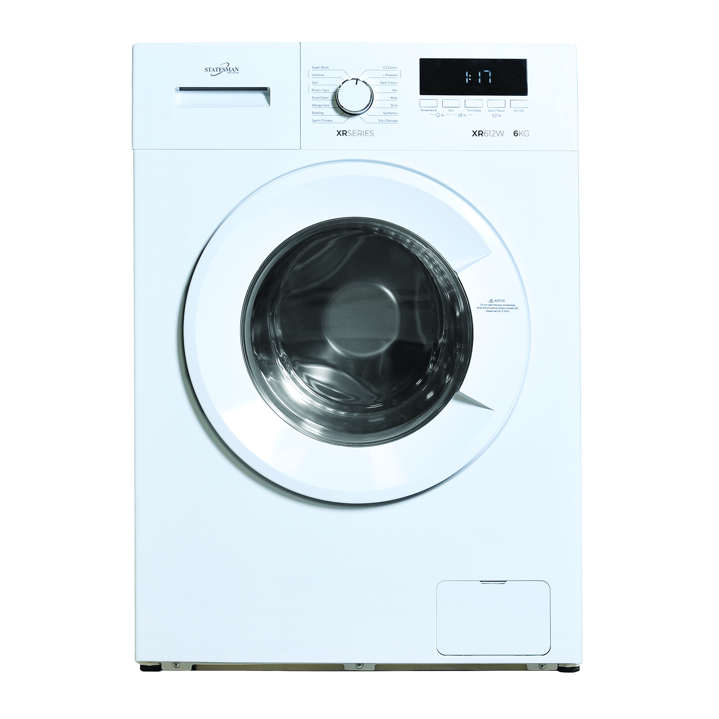 Statesman WMXR612W 6kg XRSERIES Washing Machine 1200rpm appliancesforyou
